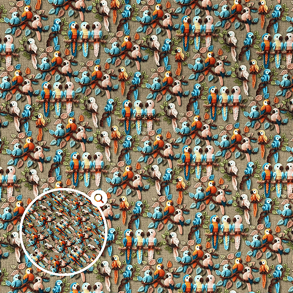 TECIDO TRICOLINE DIGITAL | 1,50m X 0,50cm| PAPAGAIOS