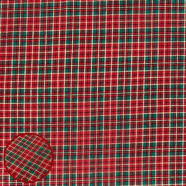TRICOLINE XADREZ NATALINO LUREX | 1,50m | 21