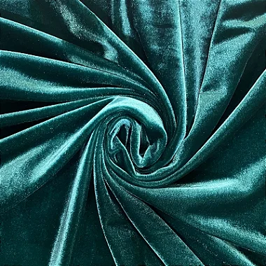 VELUDO MOLHADO ALEMÃO COM BRILHO CRISTAL | 1m X 1,50m | VERDE ESCURO