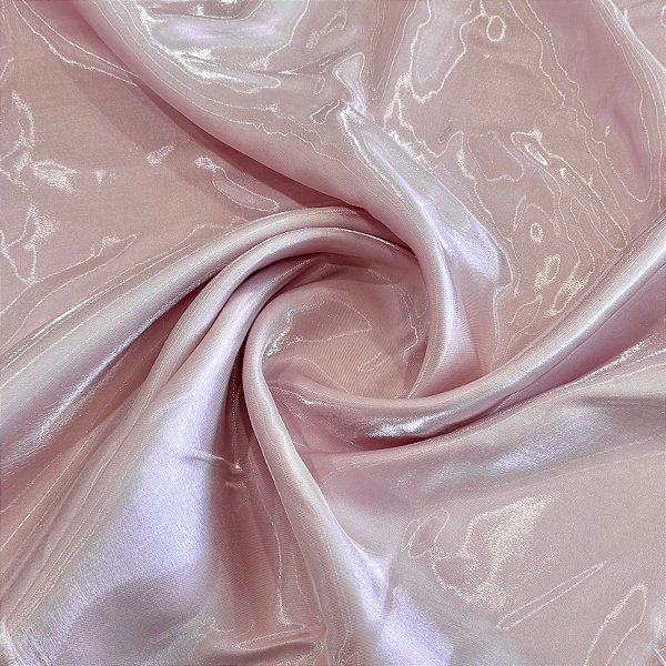 TECIDO ZIBELINE CRYSTAL | 100% Poliéster - 1,50m | PEROLA ROSA