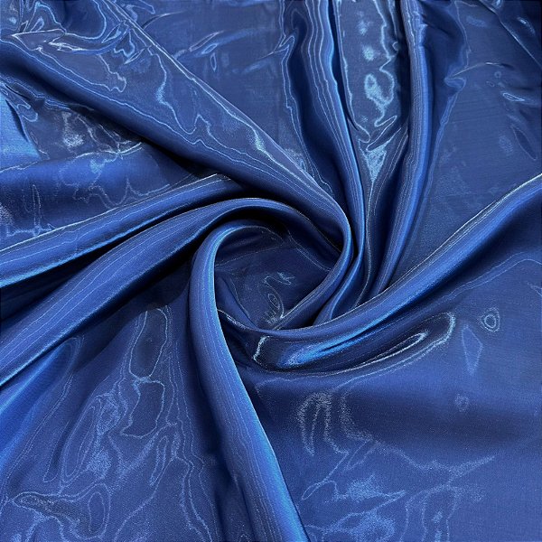 TECIDO ZIBELINE CRYSTAL | 100% Poliéster - 1,50m | AZUL BIC