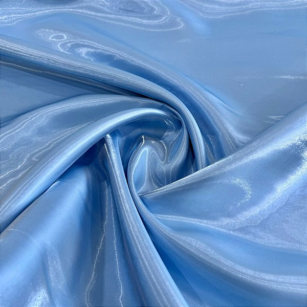TECIDO ZIBELINE CRYSTAL | 100% Poliéster - 1,50m | AZUL CLARO