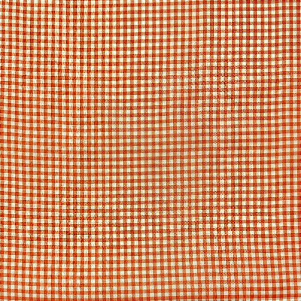 TECIDO XADREZ DE COZINHA | 1,40m - DES: 1cm x 1cm | LARANJA