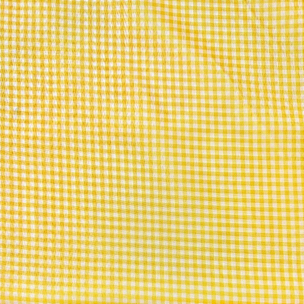 TECIDO XADREZ DE COZINHA | 1,40m - DES: 1cm x 1cm | AMARELO