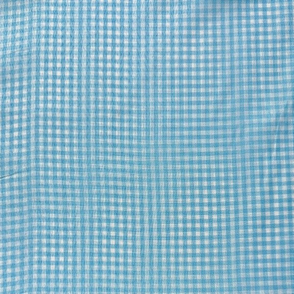 TECIDO XADREZ DE COZINHA | 1,40m - DES: 1cm x 1cm | AZUL PISCINA
