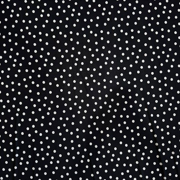 TECIDO DE MALHA LIGANETE | 1m X 1,50m | Est: Bolinhas Preto