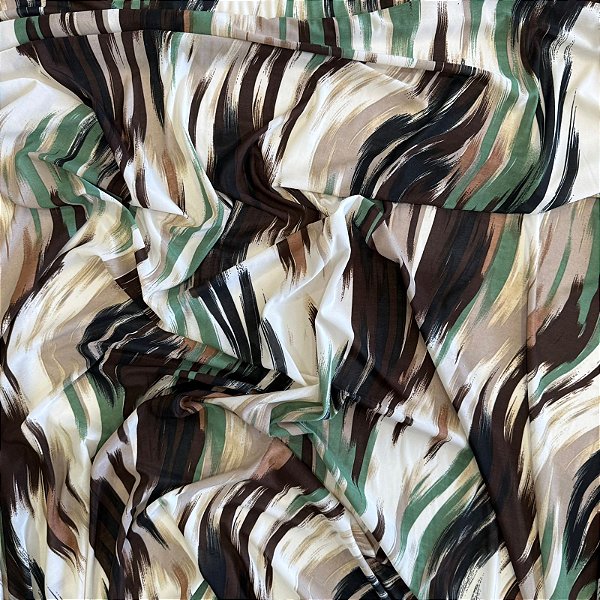 TECIDO DE MALHA LIGANETE | 1m X 1,50m | Est: Manchado Verde