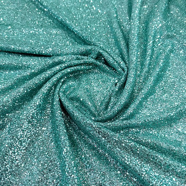 TULE EXPLOSÃO C/GLITTER | VERDE TIFANY