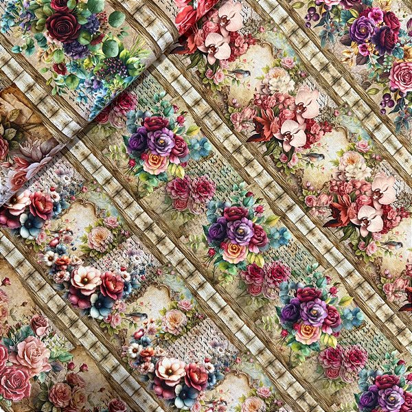 TRICOLINE BARRADA DIGITAL | 0,55cm X 1,50m - 100% Algodão | Linda 3355