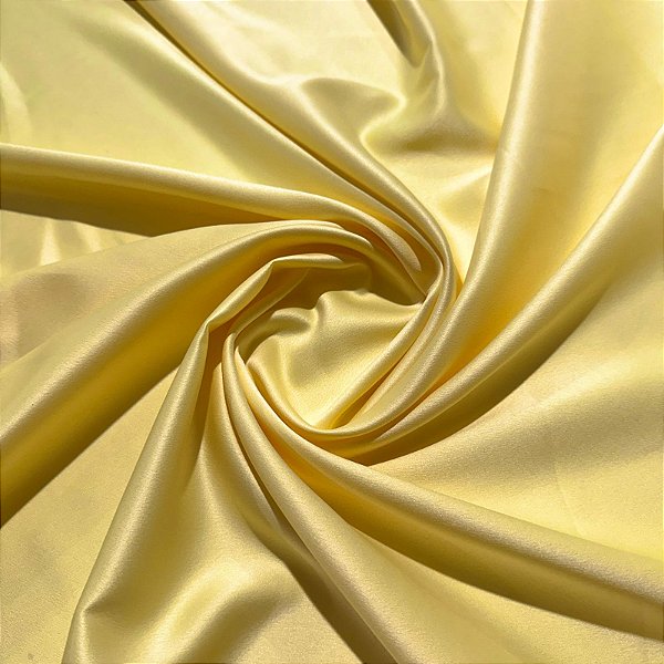 TECIDO CREPE AMANDA | 100% Poliés - 1,50m | Amarelo Limon Pie
