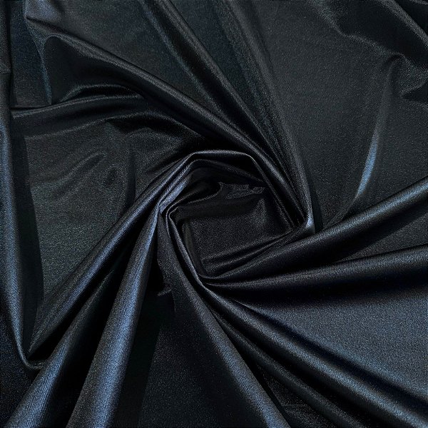 TECIDO MALHA PRADA | 1m X 1,50m - 95% Poliés 5% Elasta | Preto Navy Blazer