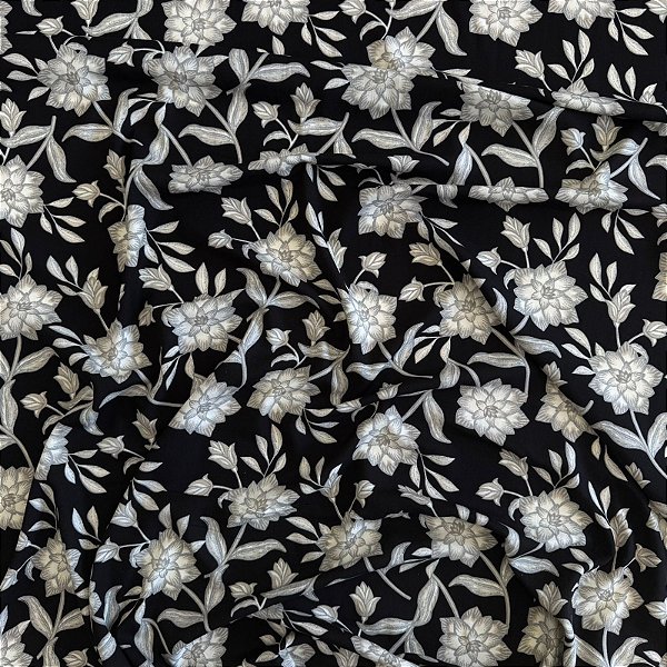 TECIDO VISCOLINHO ESTAMPADO | 0,50cm X 1,47m - 100% Viscose | I0164D