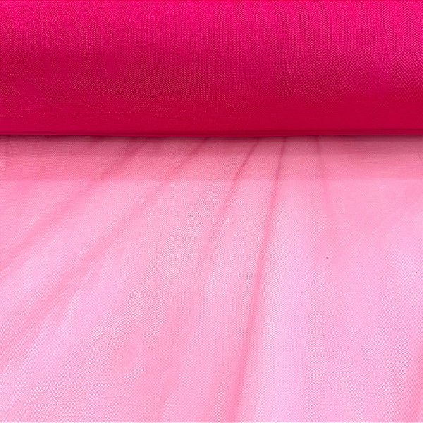 TULE DIAMANTE | 3m - 100% Poliéster | Rosa Sulferino