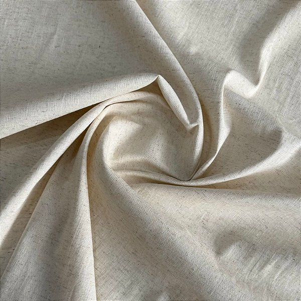 TECIDO LINHO MISTO C ELASTANO PREMIUM | 1,37m | Natural