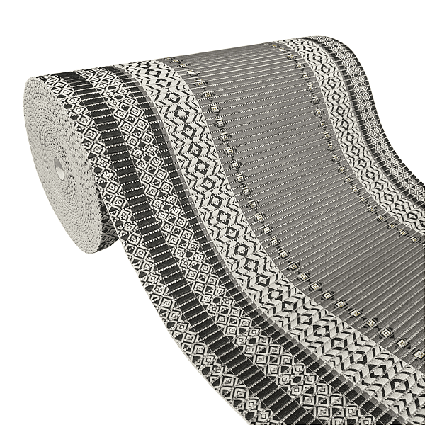 PASSADEIRA DUNA SOFT | 0,65CM | BARRADO CINZA M243B