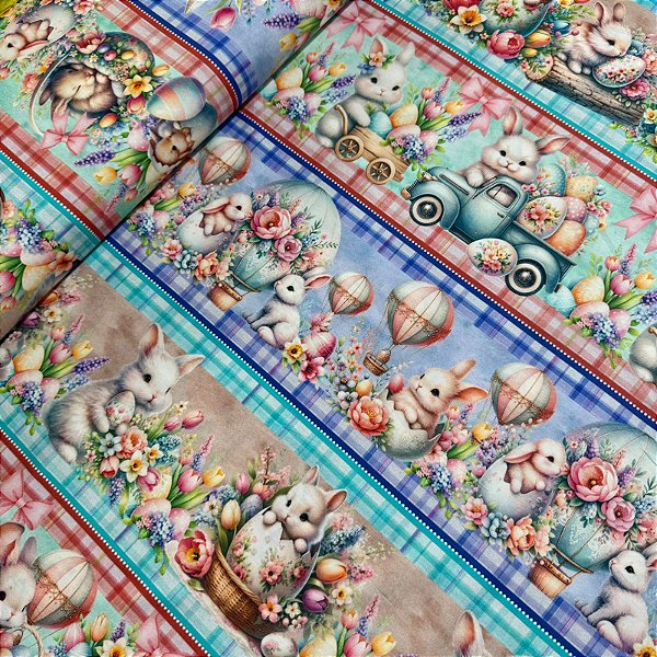 TRICOLINE BARRADA DIGITAL PÁSCOA | 0,55cm X 1,50m | Coelinha Fofinha