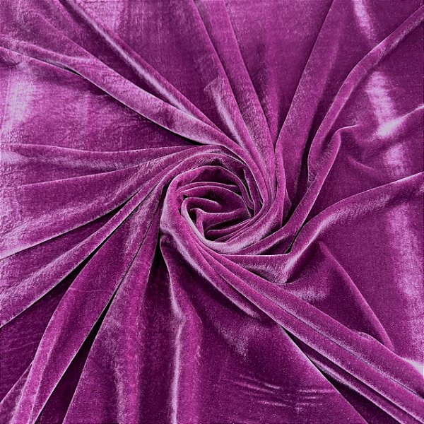 VELUDO MOLHADO ALEMÃO COM BRILHO CRISTAL | 1m X 1,50m | Roxo Uva