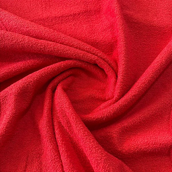Tecido Atoalhado Felpudo | 100% Algodão - 1,40m | Vermelho