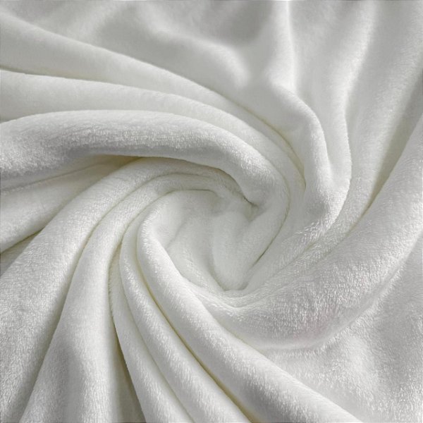 FMANTA FLEECE FLANELADO DUBLADO PREMIUM | 100% Poliéster - 1,60m | Off White