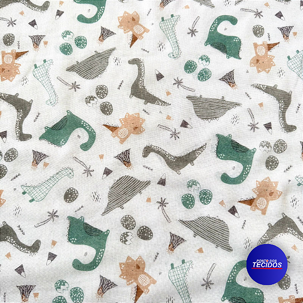 Tecido Fralda Dupla Bambini 100% Algodão | 0,70cm X 0,70cm | 024