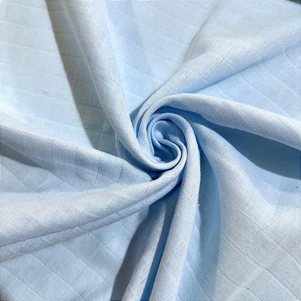 FRALDA MINI QUADRICULADA | 0,75cm | AZUL SONHO
