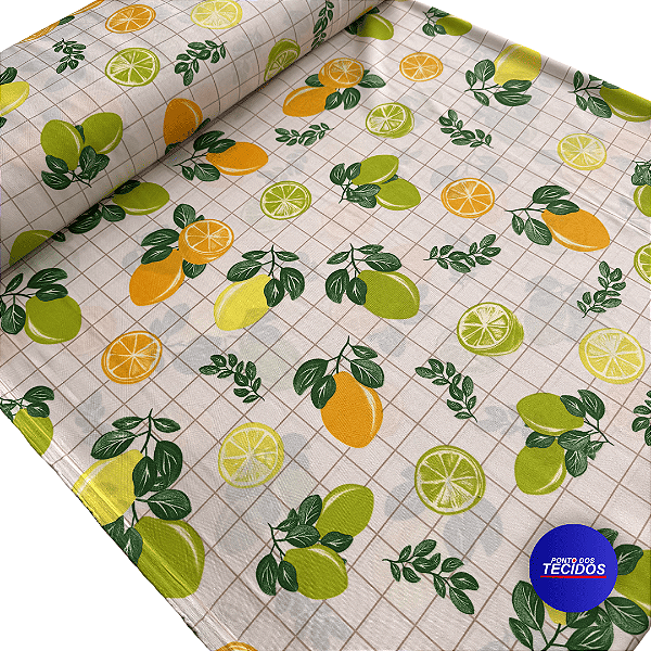 Tecido Oxford Estampado | 100% Poliéster 1,47m | Limão 144