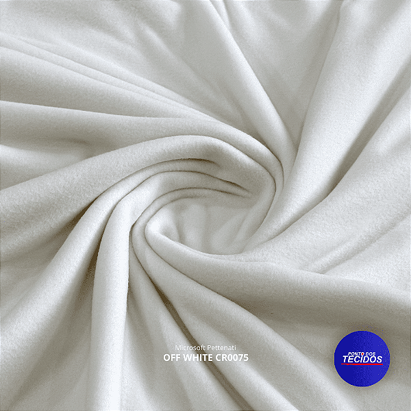 Tecido Microsoft Pettenati - 1m X 1,63m - Off White CR0075