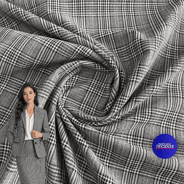 Tecido Alfaiataria Tweed Span Lux – Estruturado, Elegante e Encorpado - 1,50 - 002