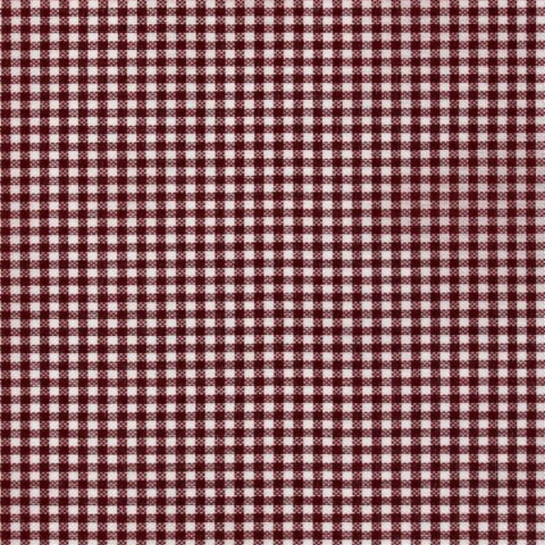 Tecido Xadrez de Poliéster | 1,40m - 2mm x 2mm | Vinho