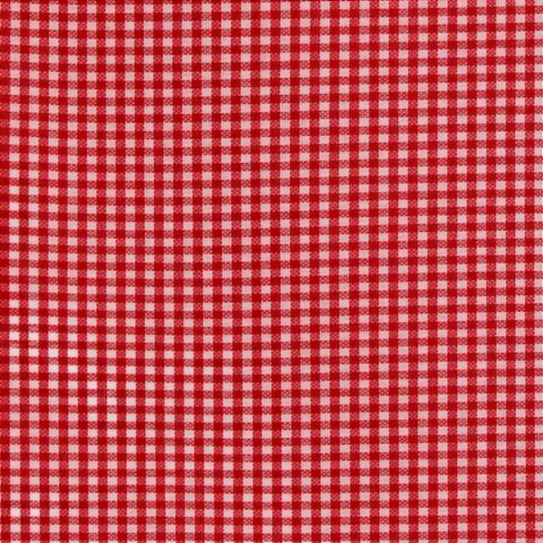 Tecido Xadrez de Poliéster | 1,40m - 2mm x 2mm | Vermelho