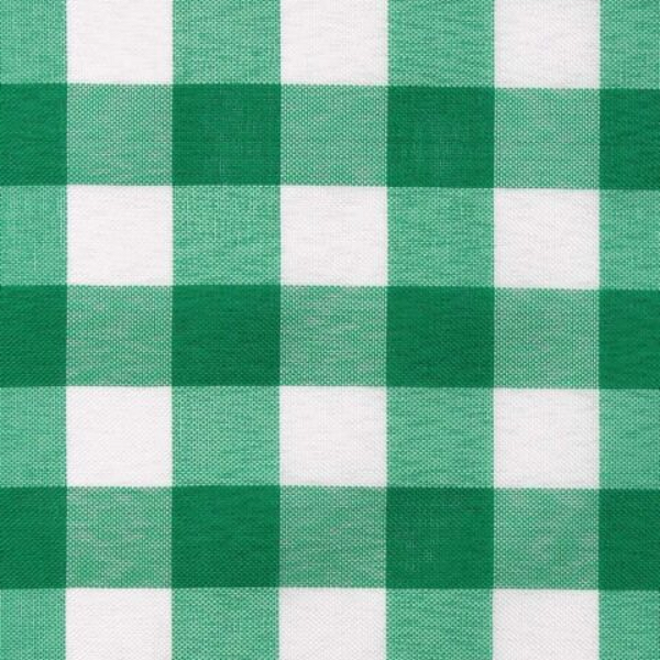 Tecido Xadrez de Poliéster | 1,40m - 2cm x 2cm | Verde