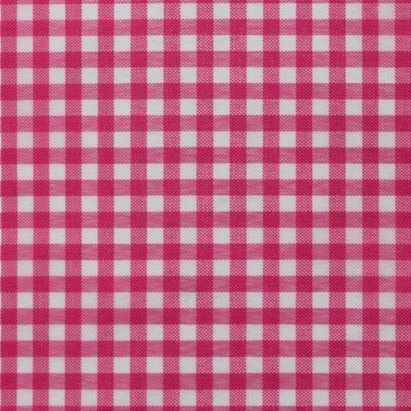 Tecido Xadrez de Poliéster | 1,40m - 5mm x 5mm | Rosa