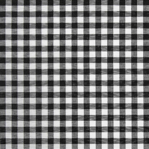 Tecido Xadrez de Poliéster | 1,40m - 5mm x 5mm | Preto