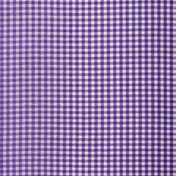 Tecido Xadrez de Poliéster | 1,40m - 2mm x 2mm | Lilás