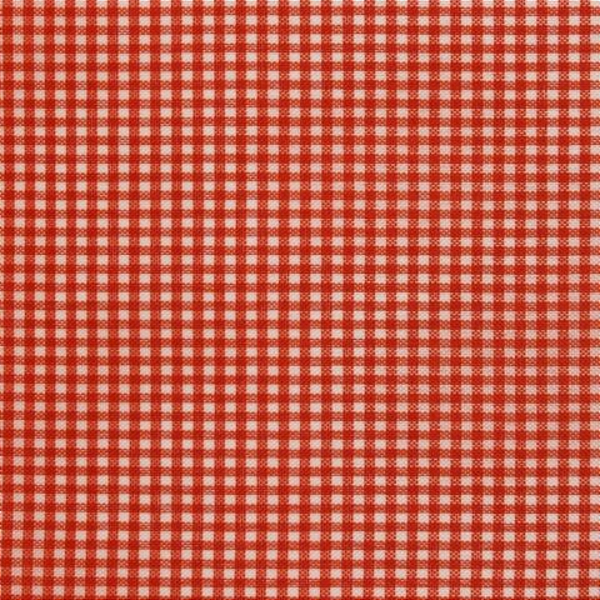 Tecido Xadrez de Poliéster | 1,40m - 2mm x 2mm | Laranja