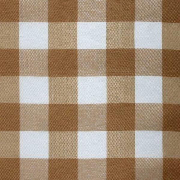 Tecido Xadrez de Poliéster | 1,40m - 2cm x 2cm | Bege