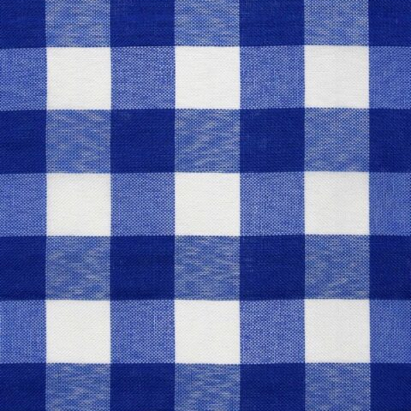 Tecido Xadrez de Poliéster | 1,40m - 2cm x 2cm | Azul Royal