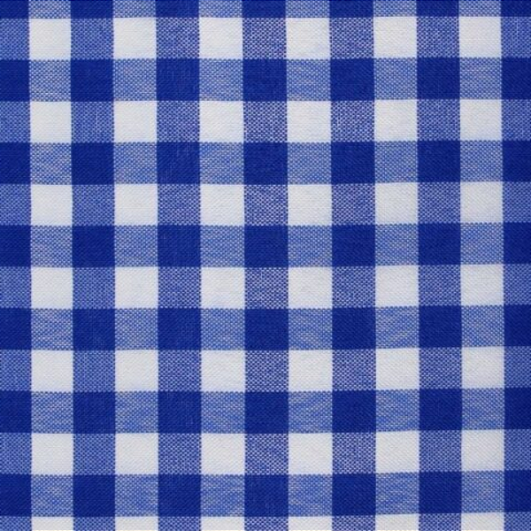 Tecido Xadrez de Poliéster | 1,40m - 1cm x 1cm | Azul Royal