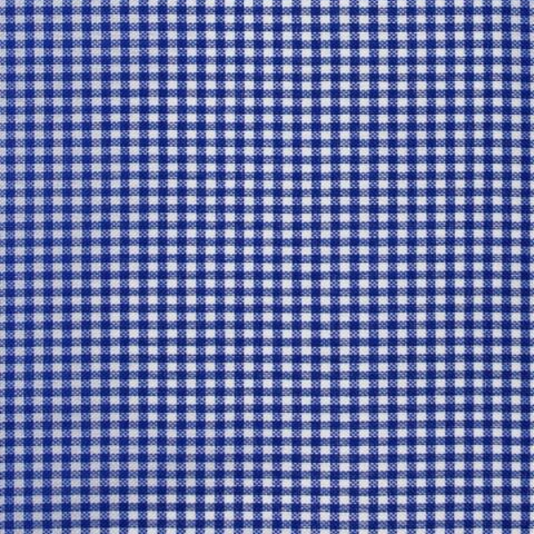 Tecido Xadrez de Poliéster | 1,40m - 2mm x 2mm | Azul Royal