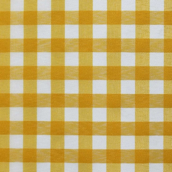 Tecido Xadrez de Poliéster | 1,40m - 1cm x 1cm | Amarelo