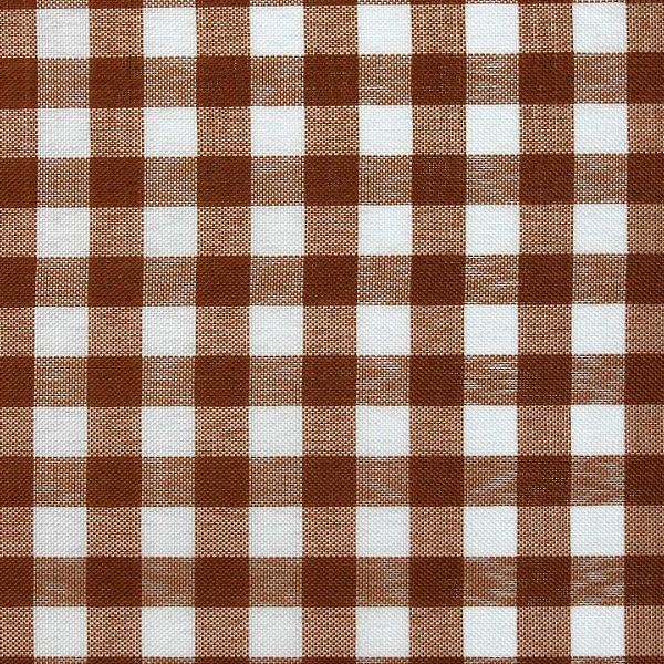 Tecido Xadrez de Poliéster | 1,40m - 1cm x 1cm | Marrom