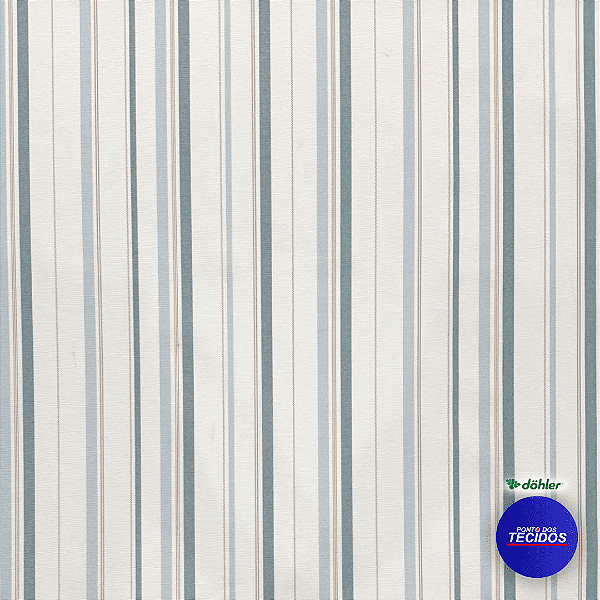 Tecido Gorgurão Decoração Belize Estampado Com Proteção 1m X 1,40m - 6415/Listra F