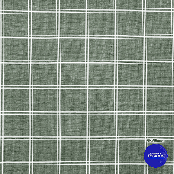 Tecido Gorgurão Decoração Belize Estampado Com Proteção 1m X 1,40m - 6425/Xadrez A