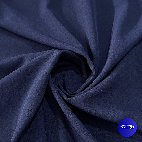 Tecido Oxfordine Com Elastano Liso - 1,50m - Azul Marinho 31871