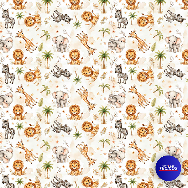 Tricoline Estampada Bahamas Soft Premium - 0,50cm X 1,50m 100% Algodao - Des. 9050 V537