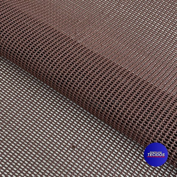 Tela Antiderrapante 1m X 1,20m - Marrom - Base para Tapetes e Móveis