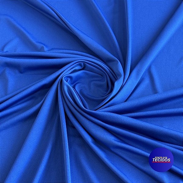 Tecido Malha LOVE | 94% Poliéster 6% Elastano - 1m X 1,60m | Azul Royal Galaxia