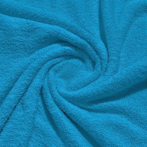 Tecido Atoalhado Felpudo 100% Algodão – Alta Absorção e Maciez 1,40m - Azul Turquesa