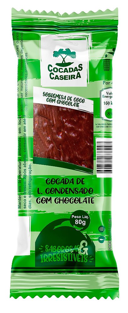 Cocada de Leite Condensado com Chocolate