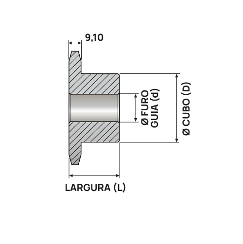 Engrenagem Simples DIN 10B 60Z